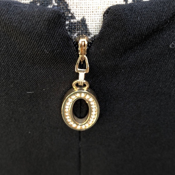 Ivanka Trump Black V Neckline Zipper Pull Dress 6 - Picture 4 of 7